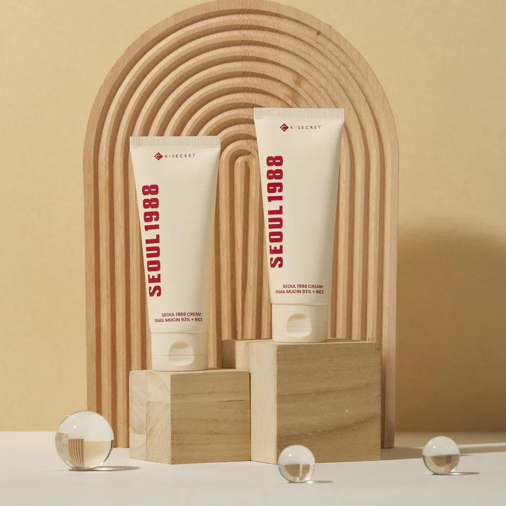 KSecret Seoul1988 Cream: Snail Mucin 93% + Rice 100ml