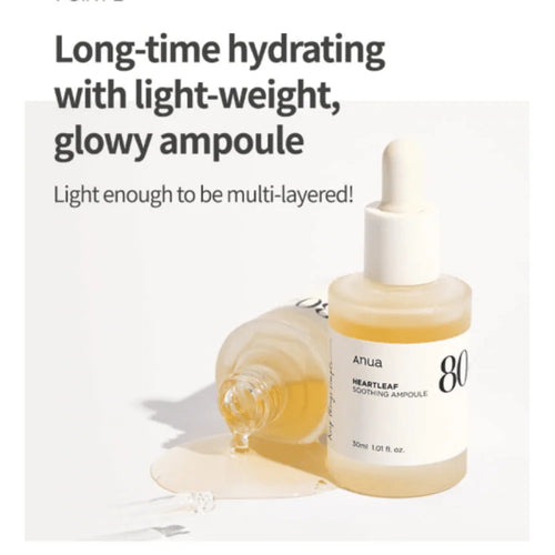 ANUA - Heartleaf 80% Moisture Soothing Ampoule 30ml