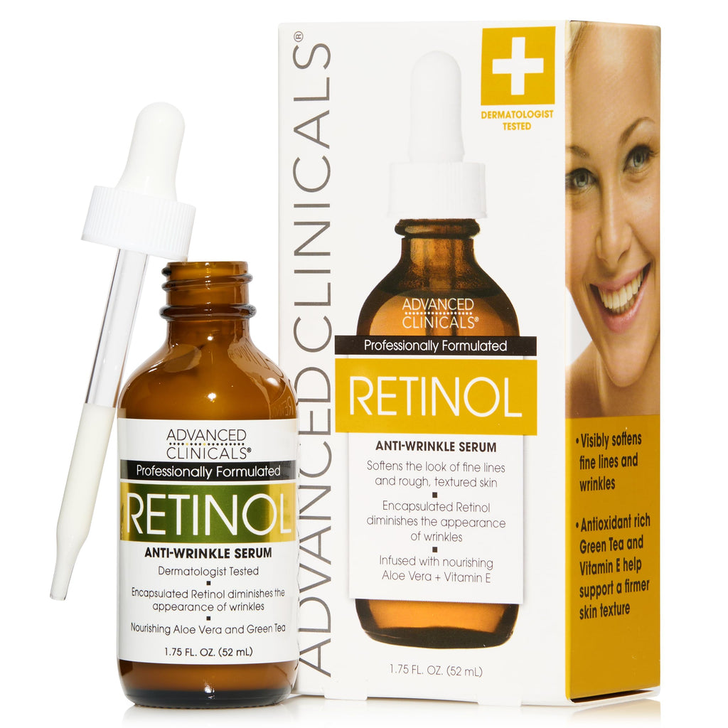Advanced Clinicals, Retinol Serum, Anti-Wrinkle, 1.75 fl oz (52 ml)