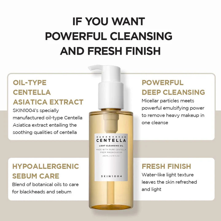 SKIN1004 - CENTELLA LIGHT CLEANSING OIL 200 ml
