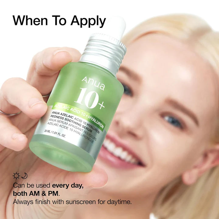 Anua Azelaic Acid 10 Hyaluron Redness Soothing Serum