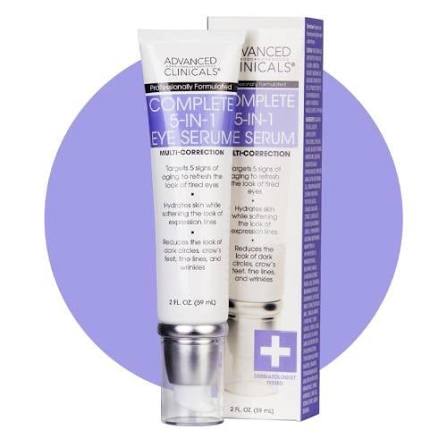 Advanced Clinicals, Complete 5-in-1 Eye Serum, Multi-Correction, 2 fl oz (59 ml)