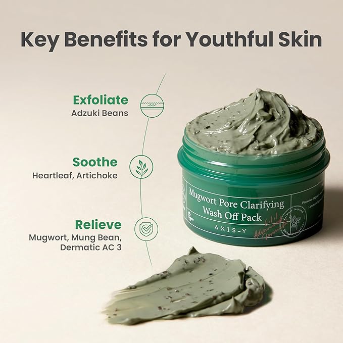 Axis Y - Mugwort Pore Clarifying Wash Off Pack 100ml