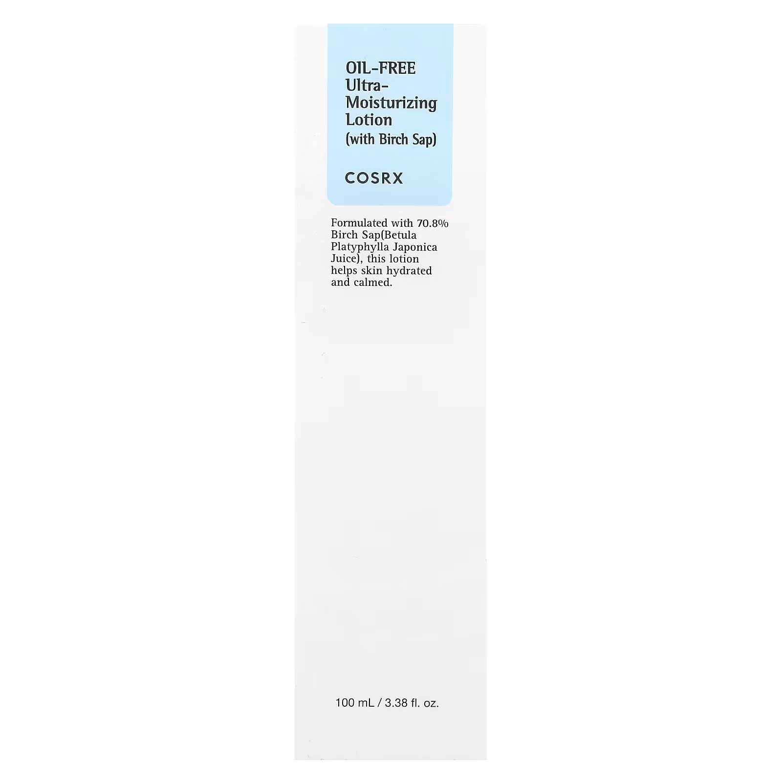 COSRX - Oil-Free Ultra-Moisturizing Lotion with Birch Sap 100ml