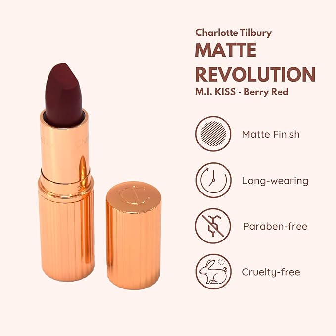 Charlotte Tilbury Matte Lipstick - M.I.KISS - FULL SIZE 3.5g