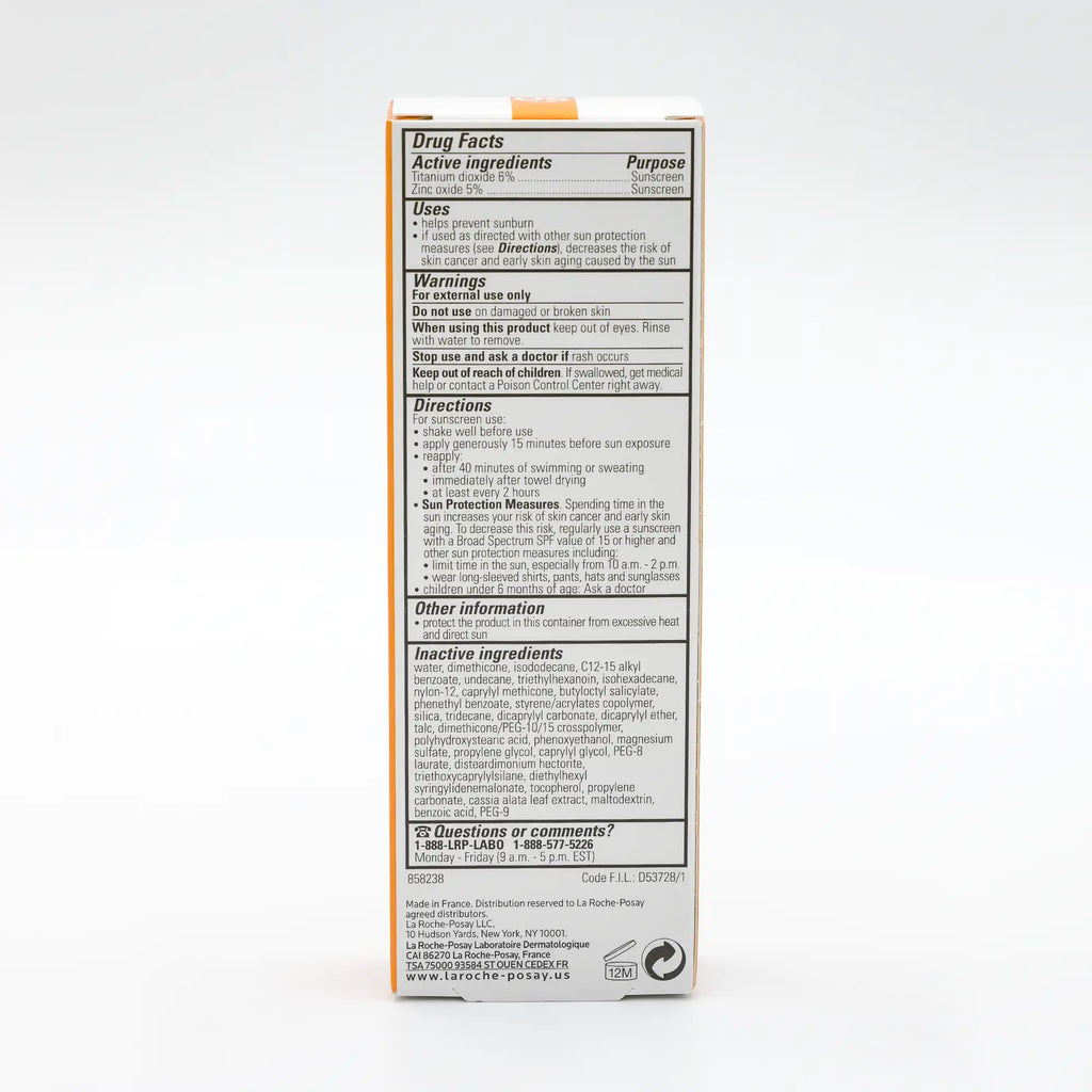 LA ROCHE POSAY ANTHELIOS MINERAL ZINC OXIDE SUNSCREEN SPF 50 FOR FACE