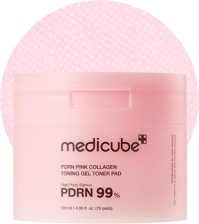 Medicube PDRN Pink Collagen Toning Gel Toner Pad 70 Sheets