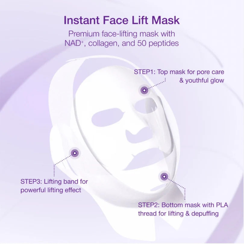 Numbuzin No.9 NAD Bio Lifting Full Cover Facial Mask with lifting band