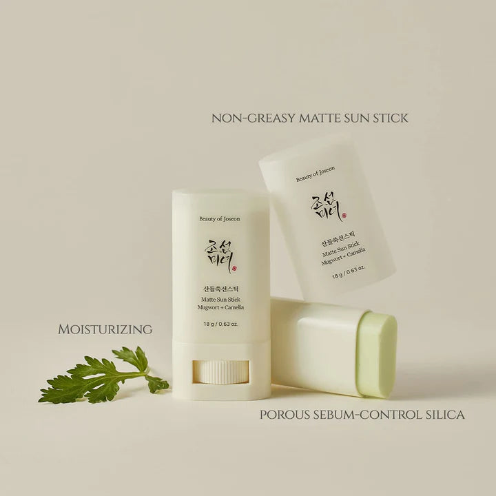 BEAUTY OF JOSEON Matte Sun Stick: Mugwort+Camelia SPF 50+ PA++++(18g)
