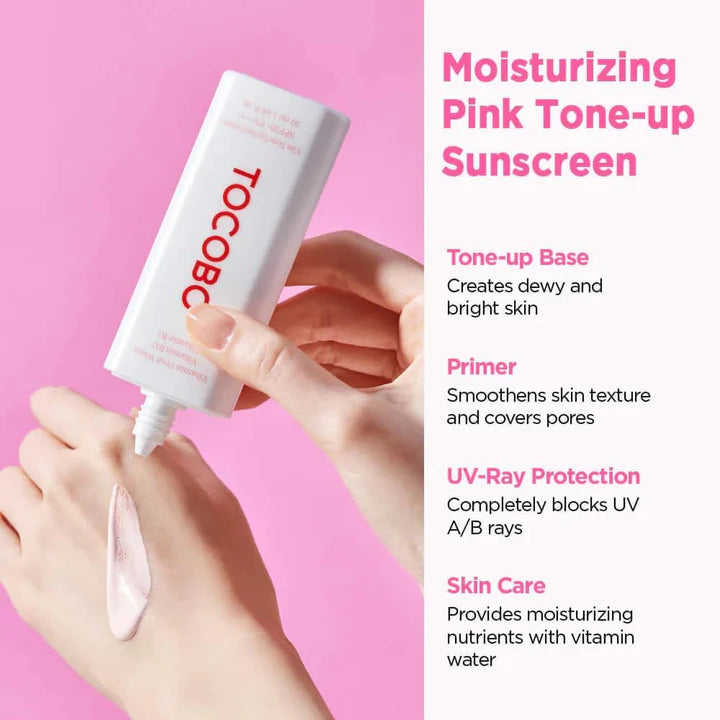 Tocobo Vita Tone Up Sun Cream SPF50+ PA++++ 2.82oz / 50ml Vegan Sunscreen