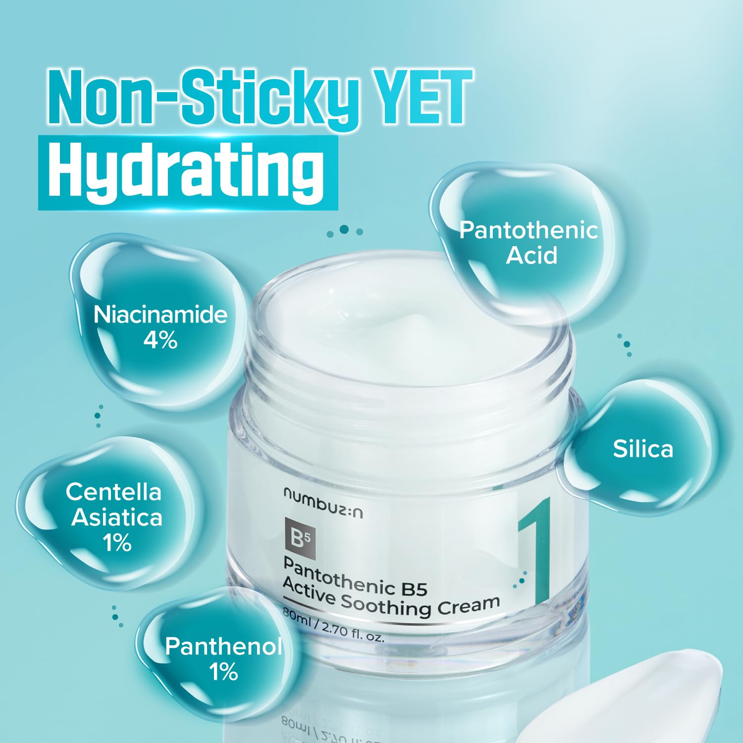 Numbuzin, No.1 Pantothenic B5 Active Soothing Cream (80 ml)