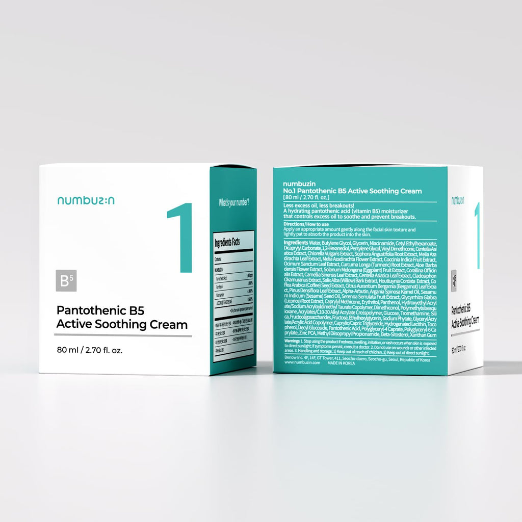 Numbuzin, No.1 Pantothenic B5 Active Soothing Cream (80 ml)