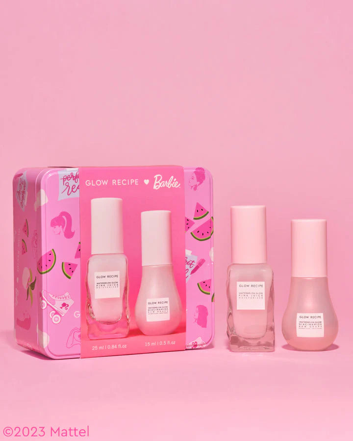 GLOW RECIPE Barbie Duo for glowy, hydrated skin with Niacinamide Dew Drops & Moisturizer