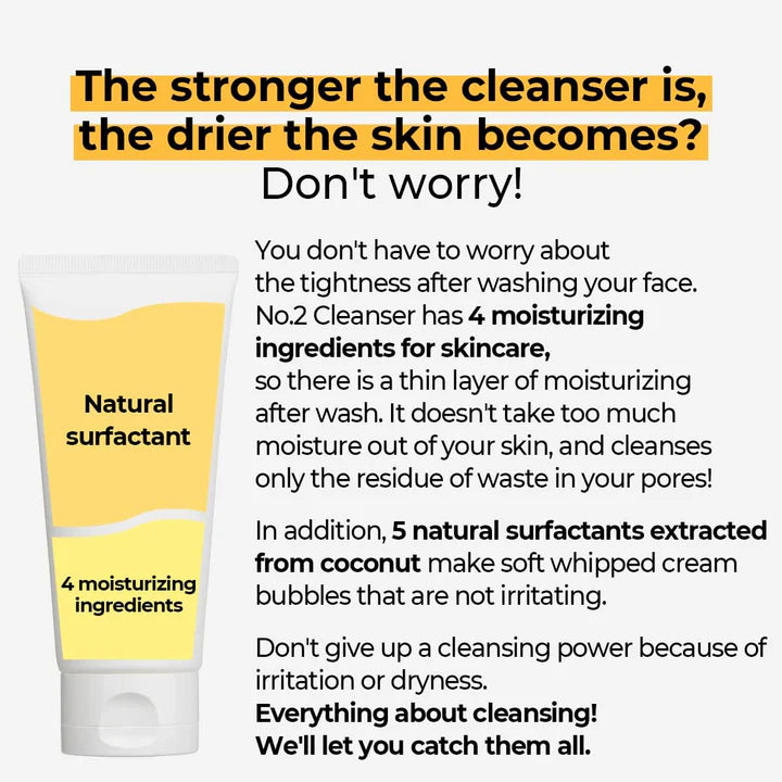 Numbuzin - No. 2 Deep Clean Fresh Cream Cleanser 120ml